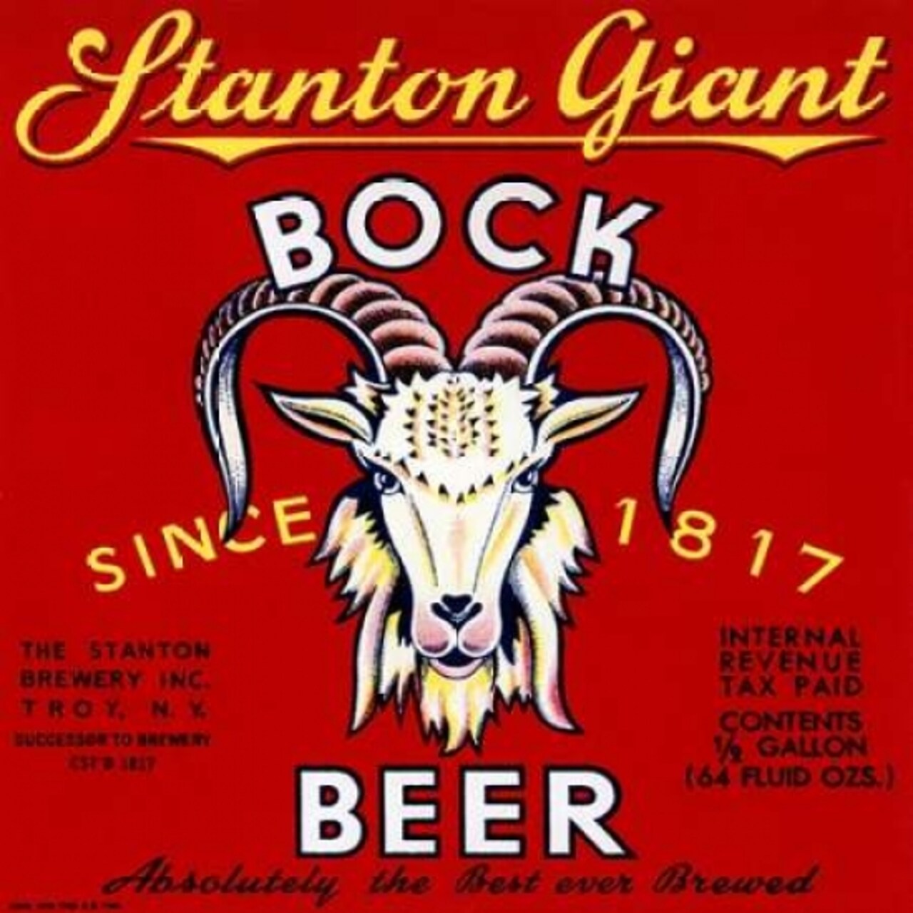 Stanton Giant Bock Beer Poster Print by Vintage Booze Labels - Item # VARPDX375107